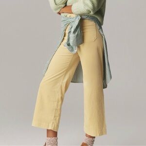 Anthropologie Colette Corduroy Cropped Wide Leg Pants by Maeve
